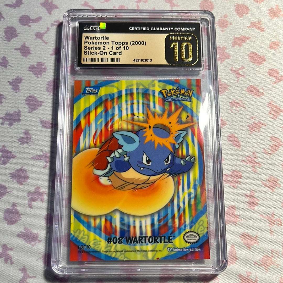 pokemon tcg pocket mew cards CGC 10 - TOPPS - Wartotle - Series 2 - 1 of 10