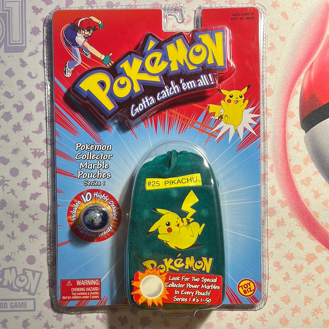 Vintage Pokemon Marble Set Series 1 Pikachu Sealed American Hobby
