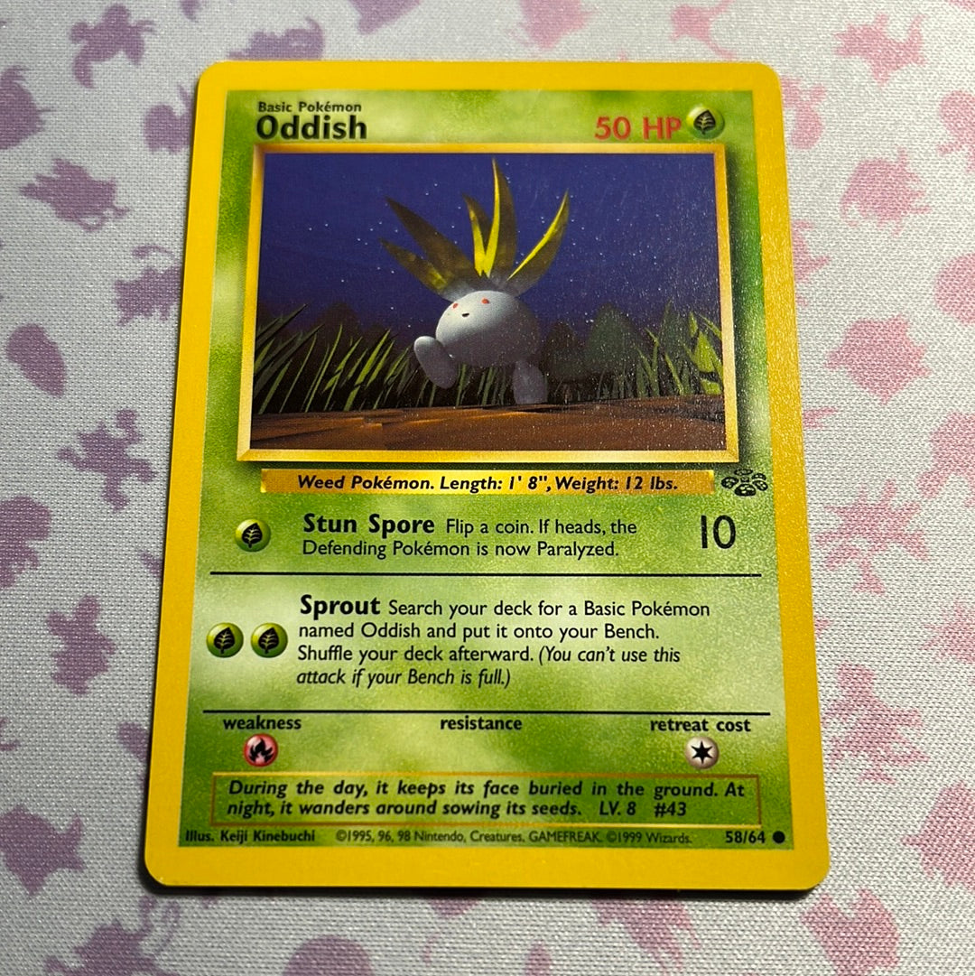 1995 oddish pokemon card Oddish