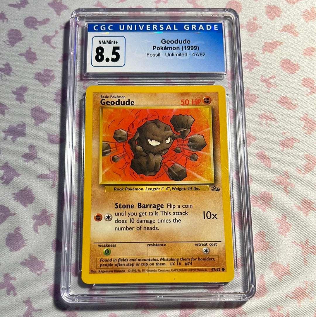 Pikachu Pokemon Card Pokemon Geodude #47 Fossil 1st Edition Card - Common Fighting Type Basic Pokemon Pokemon Geodude Card Pikachu Pokemon Card Pokemon Geodude #47 Fossil 1st Edition Card - Common Fighting Type Basic Pokemon Pokemon Geodude Card