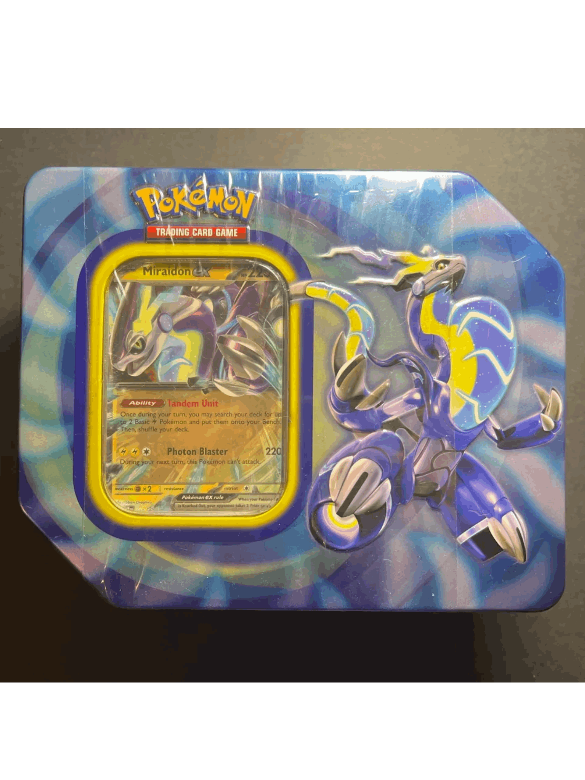 Paldea Legends Tin Miraidon ex American Hobby Time LLC