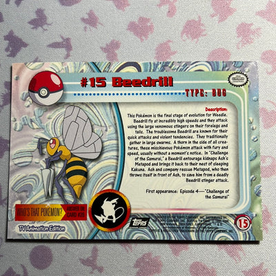 TOPPS - Beedrill - #15 - FOIL HOLO - (NM)