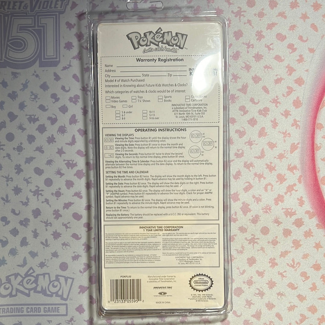 Pokemon Mix Math Vintage Pokemon Mix & Match Digital Watch - Model POKFL02 - New ...