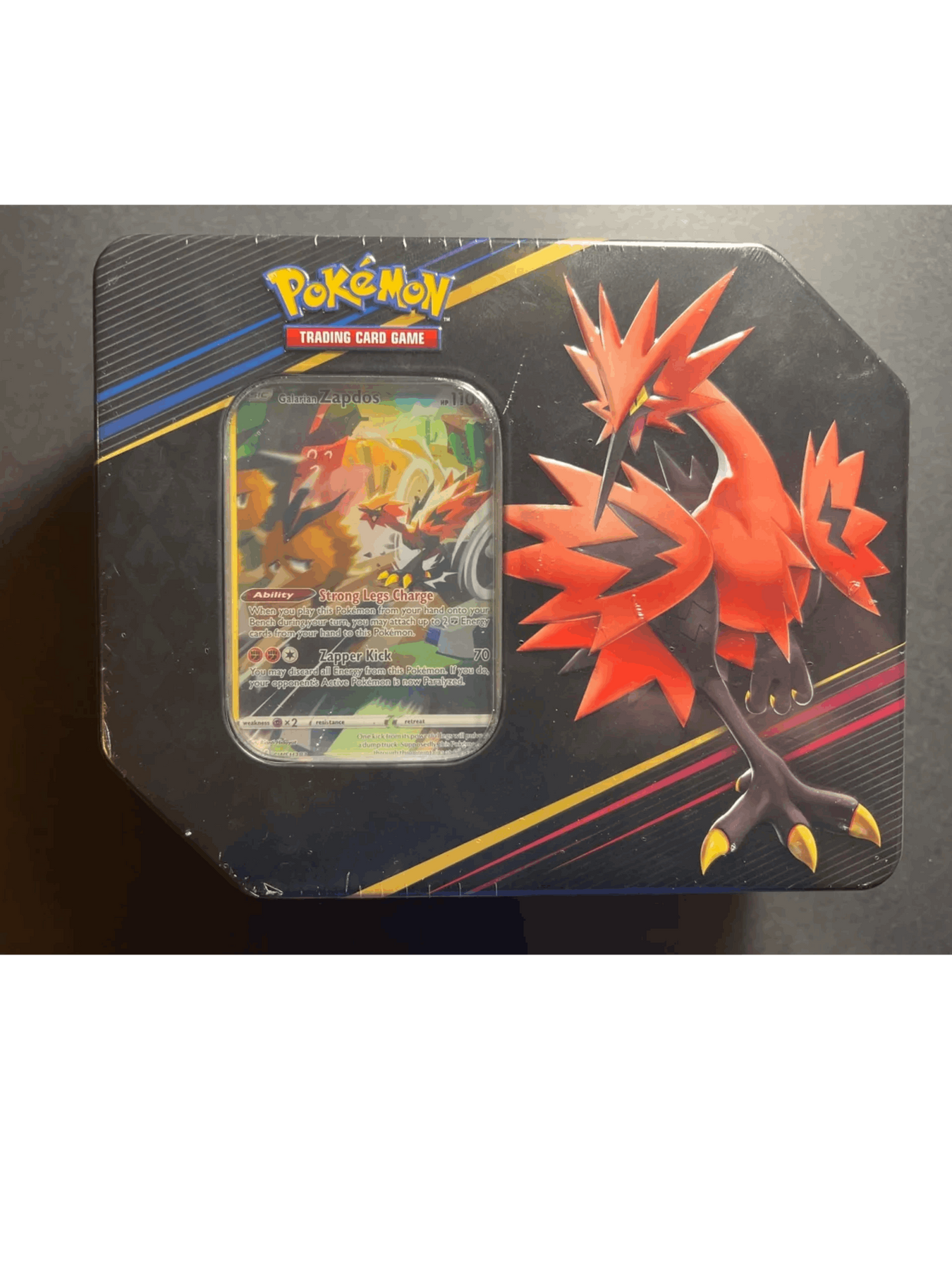Crown Zenith Tin Galarian Zapdos American Hobby Time LLC