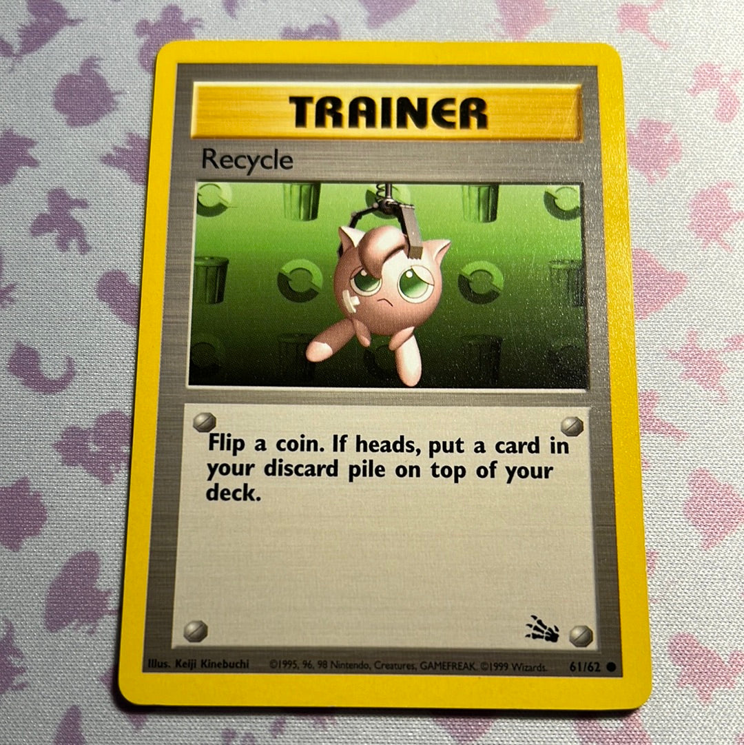 Trainer - Recycle - Fossil Set 61/62 (NM)