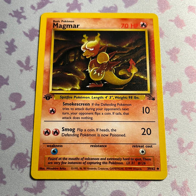 Magmar - Fossil Set 1st Edition 39/62 (NM)