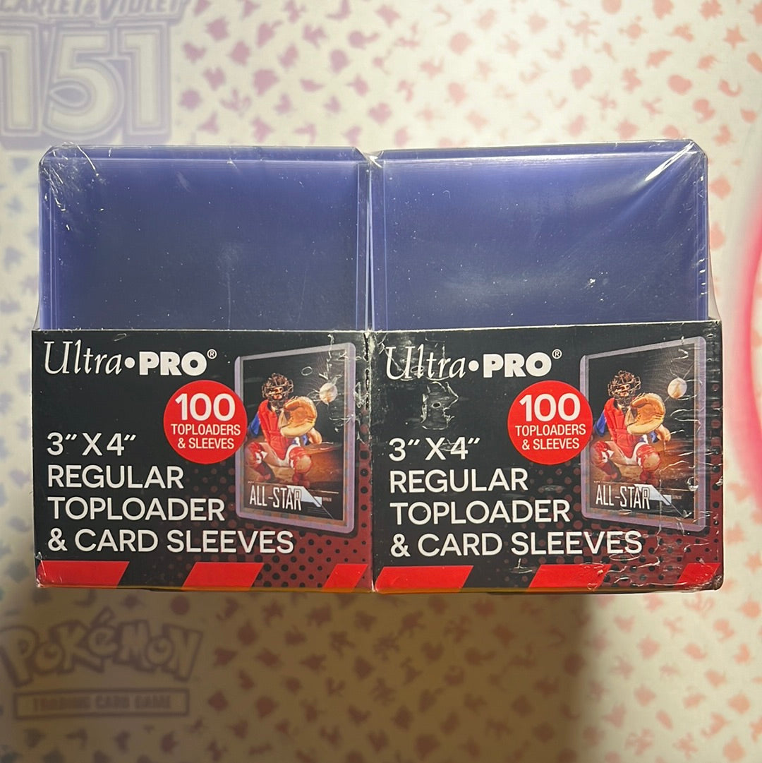 Ultra Pro - Regular Toploader (50ct) - 3" x 4" - American Hobby Time LLC