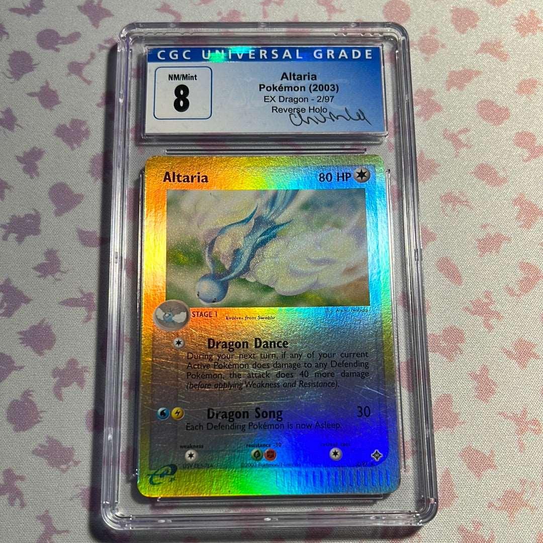 CGC 8 - Altaria - EX Dragon - Reverse Holo - Chumlee Collection - 2/97 (2003)