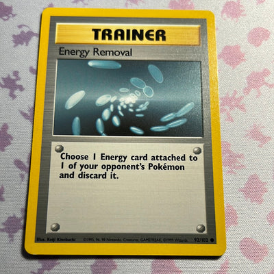 Trainer - Energy Removal - Base Set 92/102 (NM)