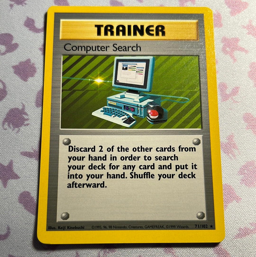 Trainer - Computer Search - Base Set 71/102 (NM)