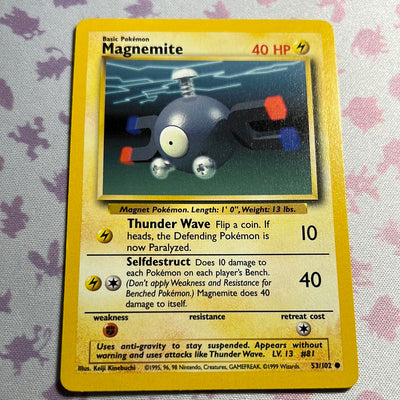 Magnemite - Base Set Unlimited 53/102 (NM)