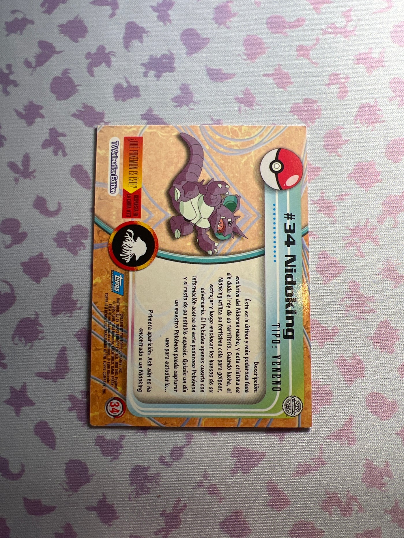 TOPPS - Nidoking - #34 - (NM)