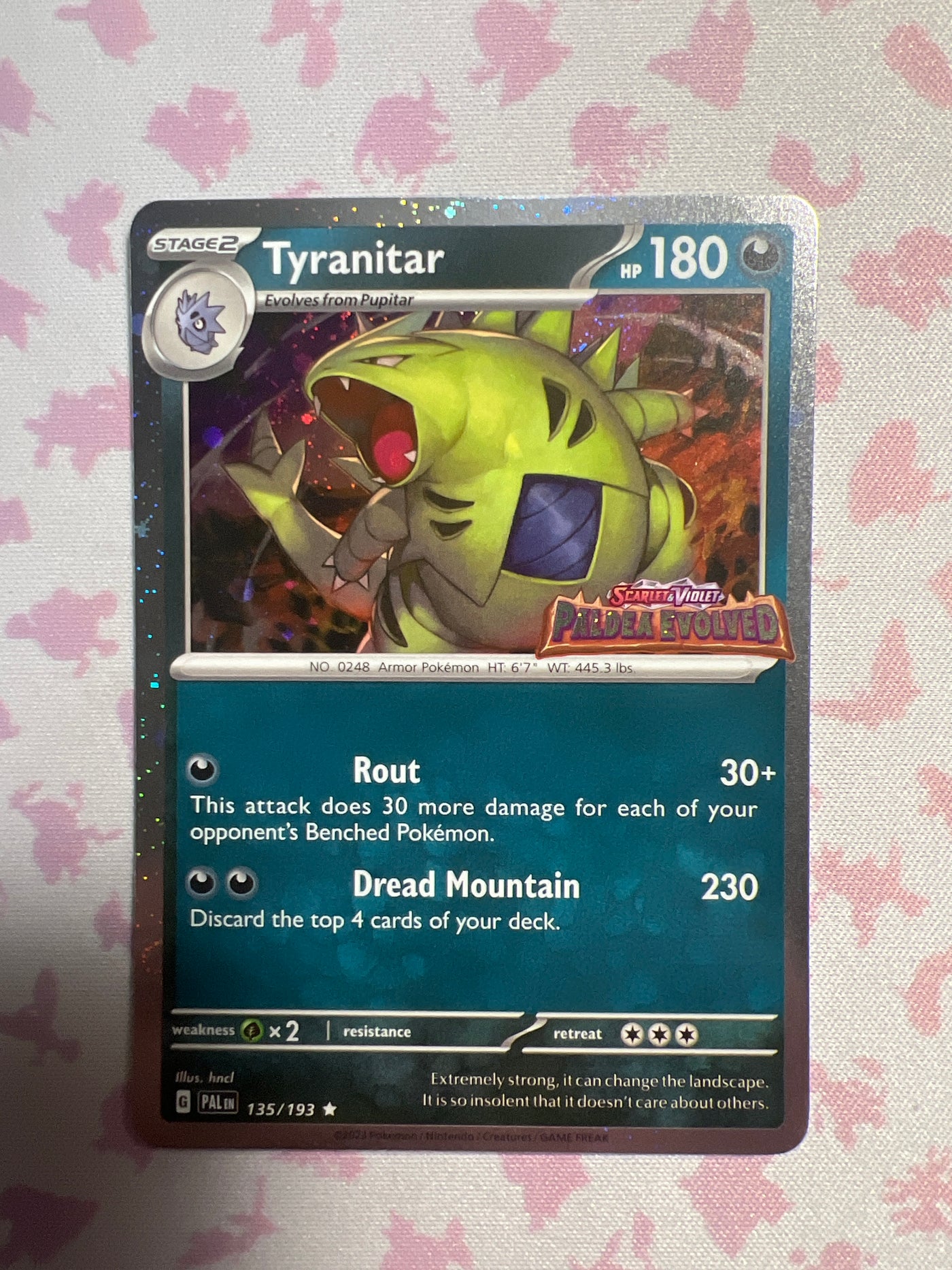 Tyranitar - Paldea Evolved 135/193 - Stamped Promo - (2023) (NM)