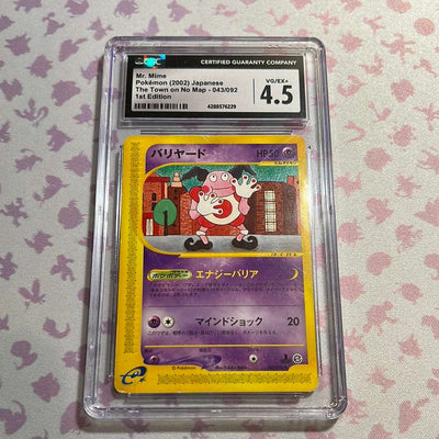 CGC 4.5 - Mr. Mime - Japanese - The Town on No Map -1st Edition - 043/092 (2002)