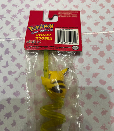 Vintage Pokemon #25 Pikachu Straw Hugger - New