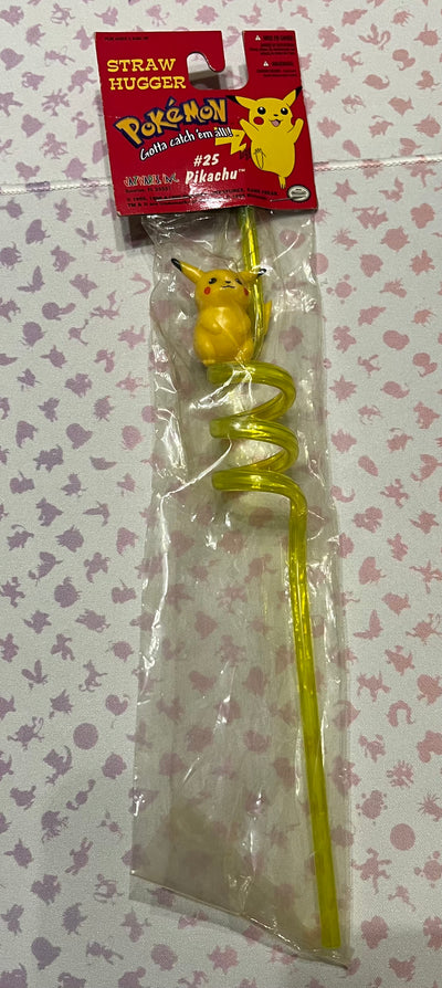 Vintage Pokemon #25 Pikachu Straw Hugger - New