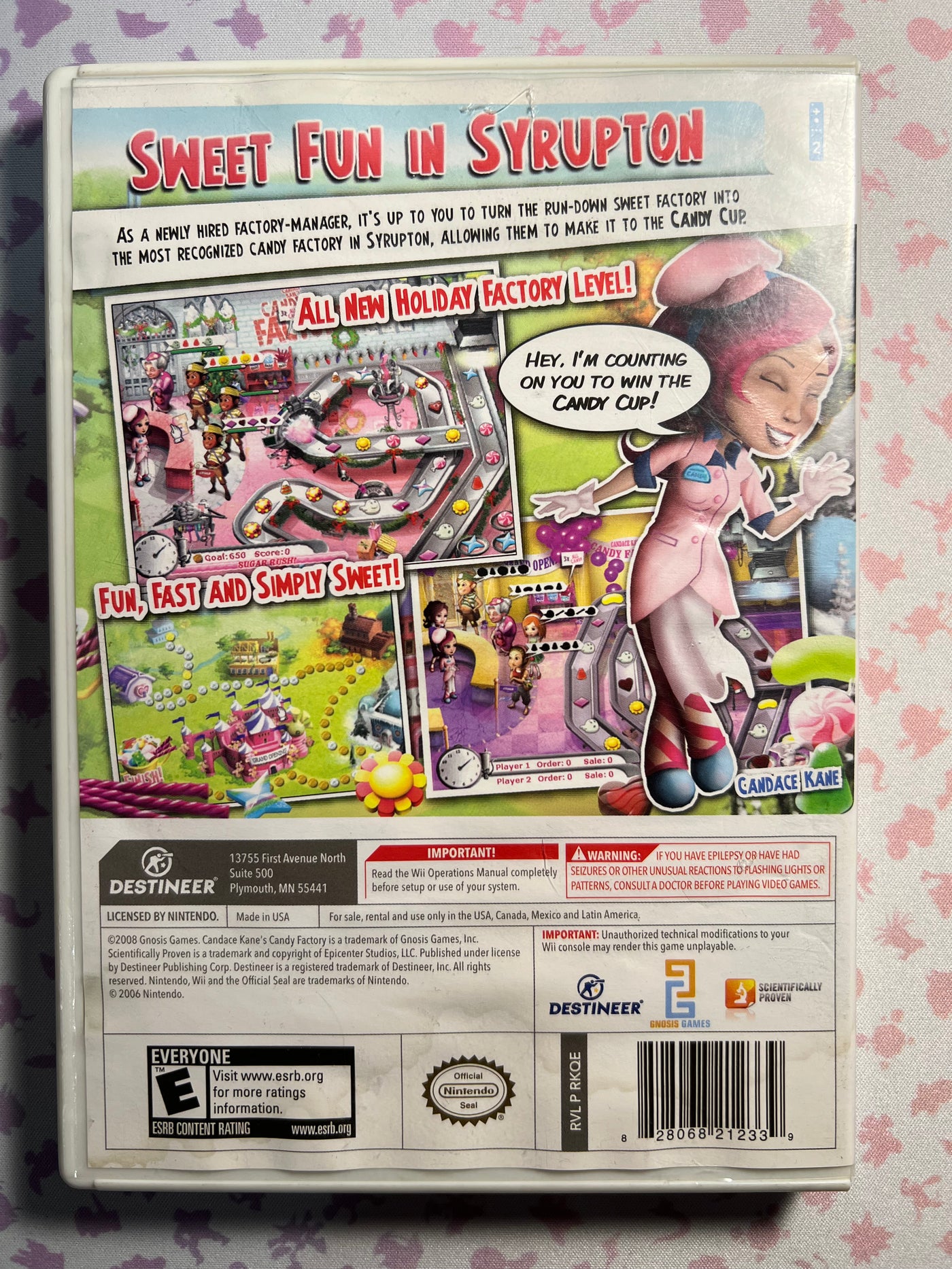 Wii - Candace Kane's Candy Factory - CIB
