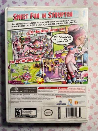 Wii - Candace Kane's Candy Factory - CIB