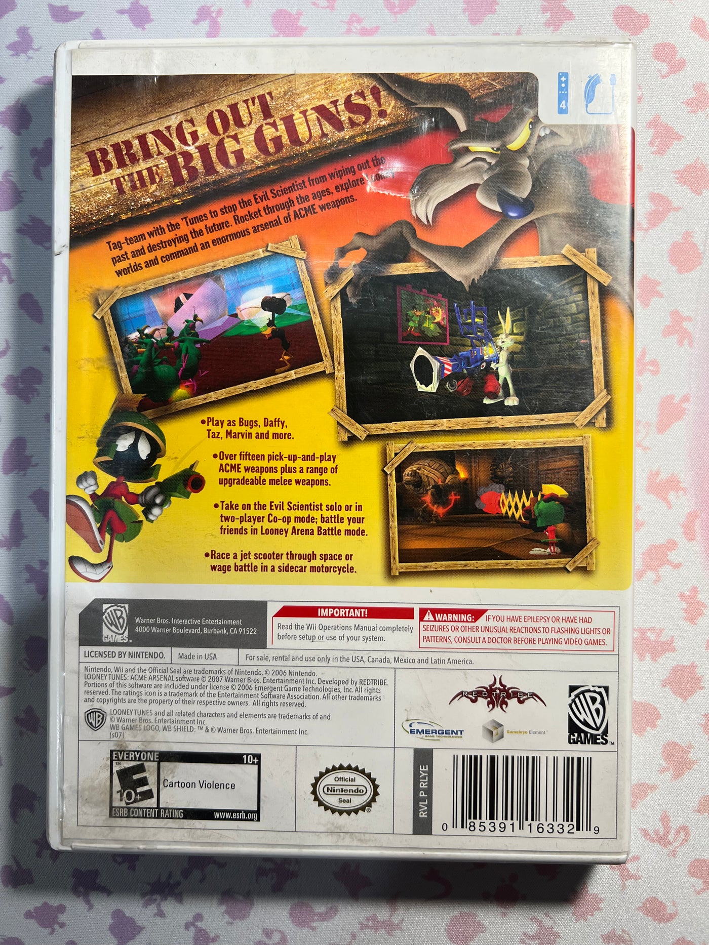 Wii - Looney Tunes Acme Arsenal - CIB