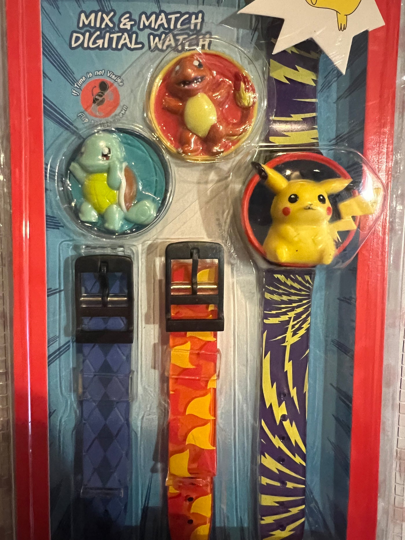 Vintage Pokemon Mix & Match Digital Watch - Model POKFL05 - New