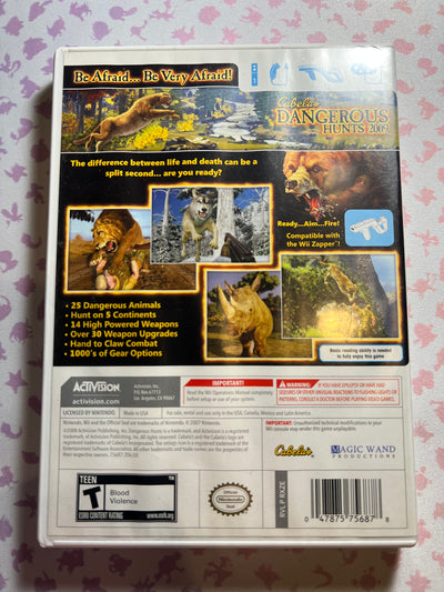 Wii - Cabela's Dangerous Hunts 2009 - CIB