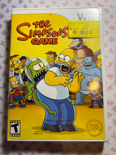 Wii - The Simpsons Game - CIB