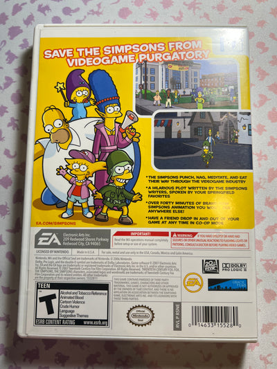 Wii - The Simpsons Game - CIB