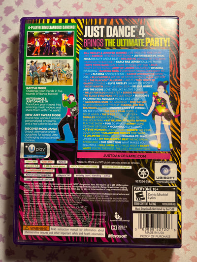 XBOX 360 - Just Dance 4 - CIB