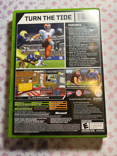 XBOX - NCAA 07 Football - CIB