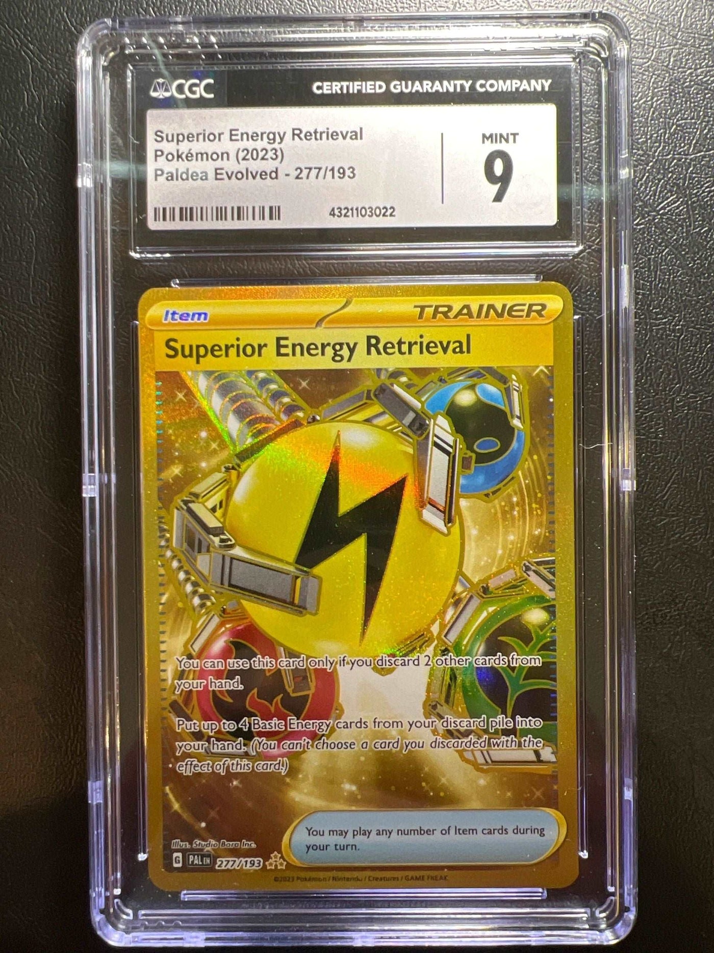 CGC 9 - Superior Energy Retrieval - Paldea Evolved - 277/193 (2023 ...